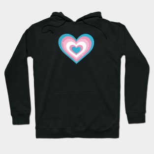 Trans Flag Heart Hoodie